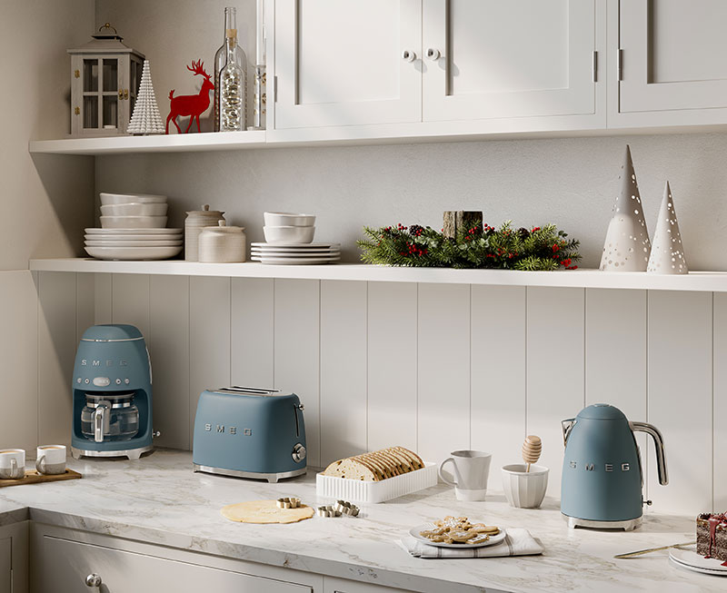 Smeg präsentiert neue Küchenserie in Storm Blue